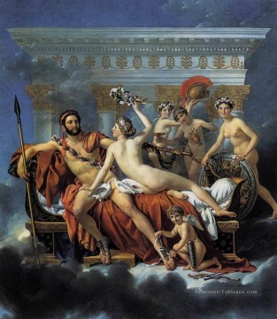 Mars Désarmé par Vénus et les Trois Grâces Jacques Louis David Nu Peinture à l'huile